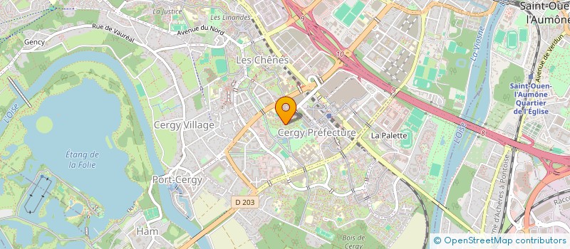 localisation de l'entreprise POUR L'ENVOL  CERGY