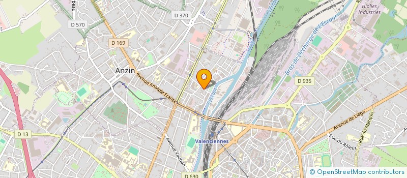 localisation de l'entreprise POUR L INSERTION ET LA FORMATION à VALENCIENNES