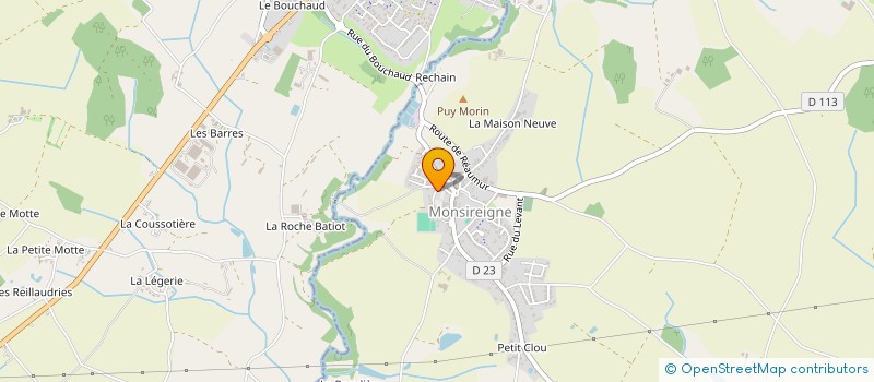 localisation de l'entreprise POUR L'OREILLE PRODUCTION à MONSIREIGNE