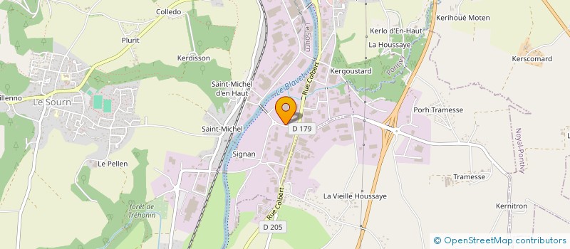 localisation de l'entreprise POUR LA BEAUTE DU GESTE  PONTIVY