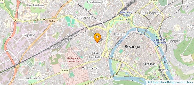 localisation de l'entreprise POUR LA COLLECTIVITE TERRITORIALE UNIQUE DE FRANCHE-COMTE à BESANCON