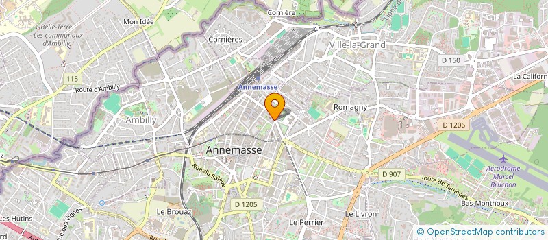 localisation de l'entreprise POUR LA CONNAISSANCE DE L HOMME ET DE LA NATURE à ANNEMASSE