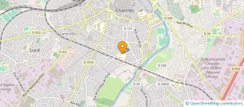 localisation de l'entreprise POUR LA FORMATION AUX CARRIERES DE L'ACTION SOCIALE ET DE L'ANIMATION à CHARTRES