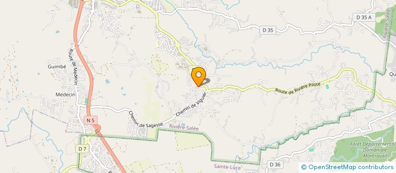 localisation de l'entreprise POUR LA FORMATION LE DEVELOPPEMENT ET L INSERTION DES JEUNES  RIVIERE SALEE