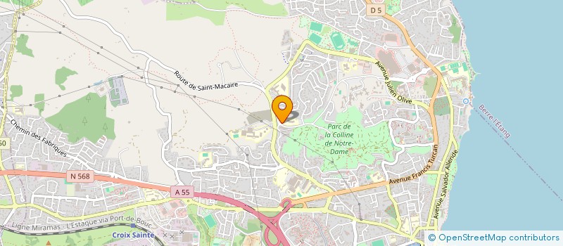 localisation de l'entreprise POUR LA GEST RESEA AUTOM DE SURV POLLU AT ZONE FOS BERRE à MARTIGUES