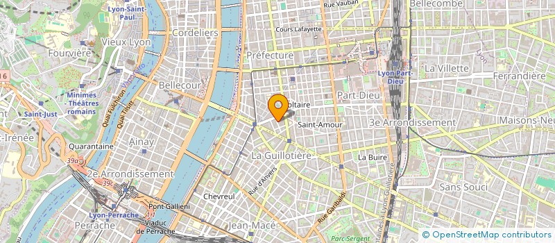 localisation de l'entreprise POUR LA GESTION DU CENTRE SOCIAL BONNEFOI à LYON