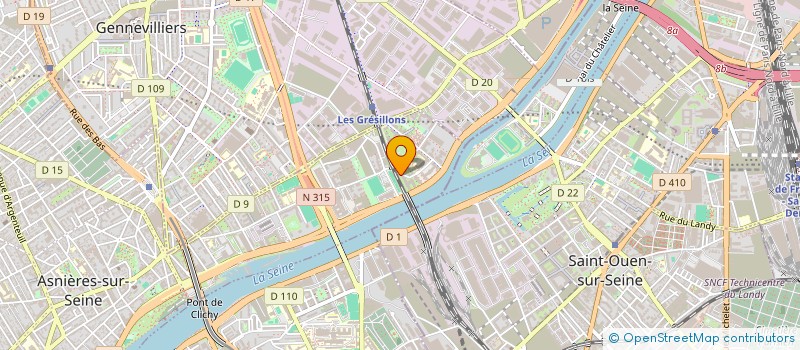 localisation de l'entreprise POUR LA GESTION DU RESTAURANT INTER ENTREPRISE à ASNIERES-SUR-SEINE