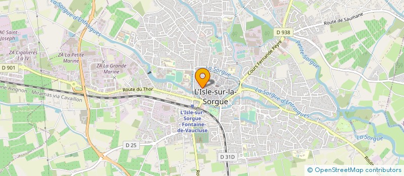 localisation de l'entreprise POUR LA JEUNESSE L ISLOISE à L'ISLE-SUR-LA-SORGUE