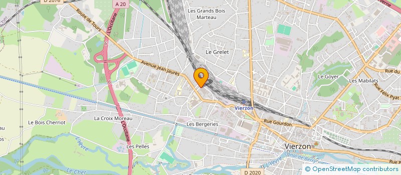 localisation de l'entreprise POUR LA PERMANENCE DES SOINS DANS LE CHER OUEST à VIERZON