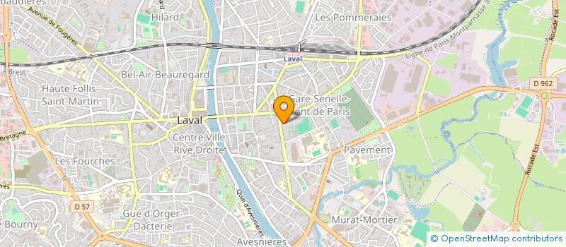 localisation de l'entreprise POUR LA PROMOTION DE L'ART D'AUJOURD'HUI EN MAYENNE à LAVAL