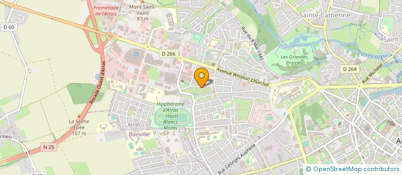 localisation de l'entreprise POUR LA PROMOTION DE LA SANTE EN ARRAS à ARRAS