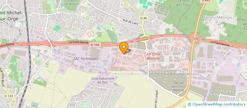 localisation de l'entreprise POUR LA PROMOTION DU BATIMENT EN ESSONNE APROBATE 91 à SAINTE-GENEVIEVE-DES-BOIS