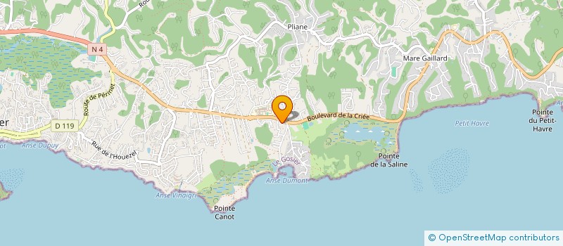 localisation de l'entreprise POUR LA PROMOTION RECHERCHE ETUDES DEVEL TOURISME HOTELLERIE EN GPE à LE GOSIER