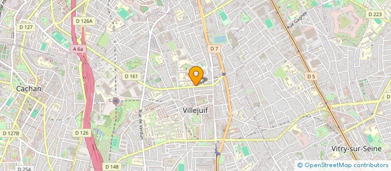 localisation de l'entreprise POUR LA RECHERCHE EN BIOTHERAPIE ET CANCER à VILLEJUIF