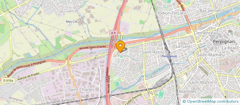 localisation de l'entreprise POUR LA RECHERCHE EN PATHOLOGIE à PERPIGNAN