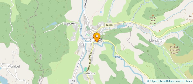 localisation de l'entreprise POUR LA RENOVATION DE LA CHAPELLE DU CALVAIRE à CHALABRE