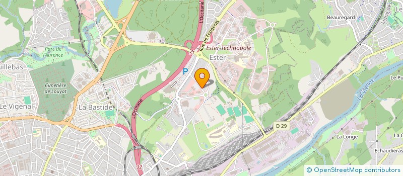 localisation de l'entreprise POUR LA SANTE AU TRAVAIL EN LIMOUSIN à LIMOGES