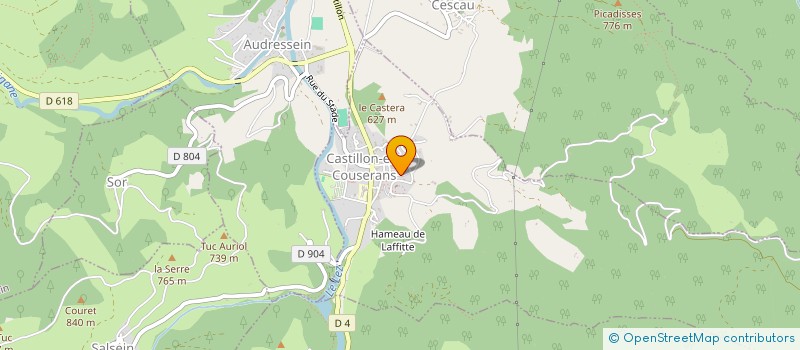 localisation de l'entreprise POUR LA SAUVEGARDE DE L'EGLISE FORTIFIEE DE SENTEIN - ARIEGE à SENTEIN
