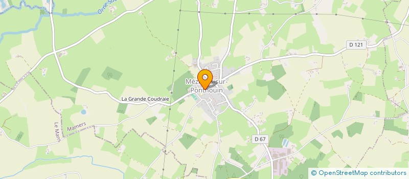 localisation de l'entreprise POUR LA SAUVEGARDE DES COMMERCES MACERIENS  MEZIERES-SUR-PONTHOUIN