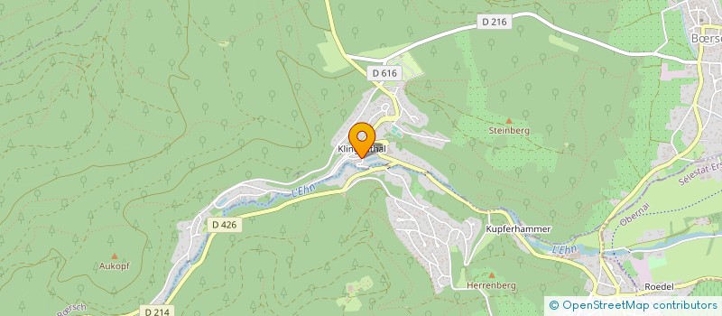 localisation de l'entreprise POUR LA SAUVEGARDE DU KLINGENTHAL  OTTROTT