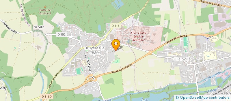 localisation de l'entreprise POUR LA SURVEILLANCE GEOPHYSIQUE à BRUYERES-LE-CHATEL