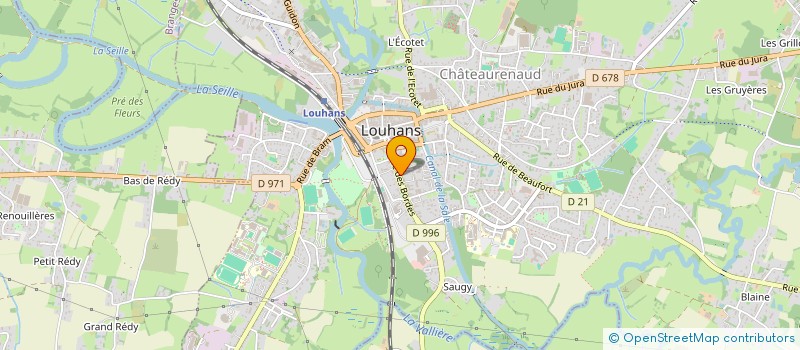 localisation de l'entreprise POUR LA VIE à LOUHANS