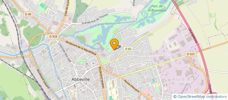 localisation de l'entreprise POUR LE CHEVAL DE TRAIT à ABBEVILLE