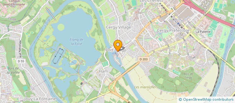 localisation de l'entreprise POUR LE DEPASSEMENT DE SOI  CERGY