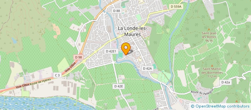 localisation de l'entreprise POUR LE DEVELOP ANIMATION PROF TOURISME  LA LONDE-LES-MAURES