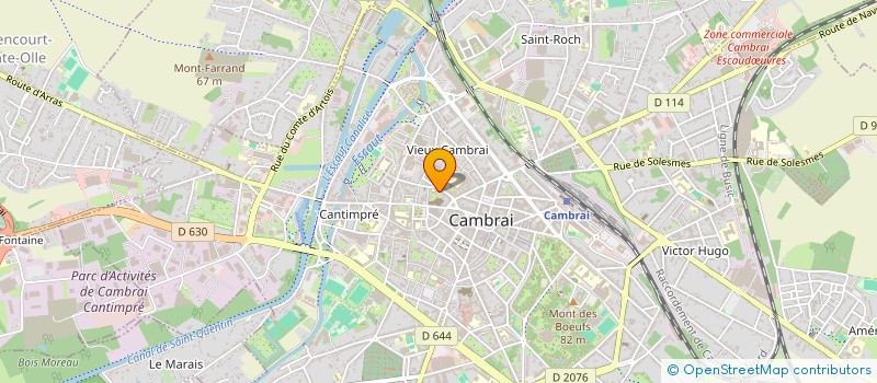 localisation de l'entreprise POUR LE DEVELOPPEMENT DE L'EMPLOI LOCAL , DE LA FORMATION  CAMBRAI