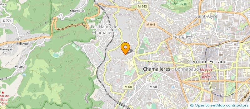 localisation de l'entreprise POUR LE DEVELOPPEMENT DE L' EUTONIE à CHAMALIERES