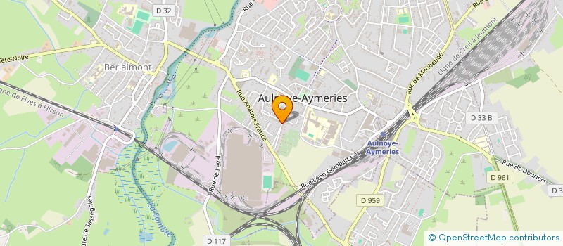localisation de l'entreprise POUR LE DEVELOPPEMENT DES PRATIQUES AMATEURS à AULNOYE-AYMERIES