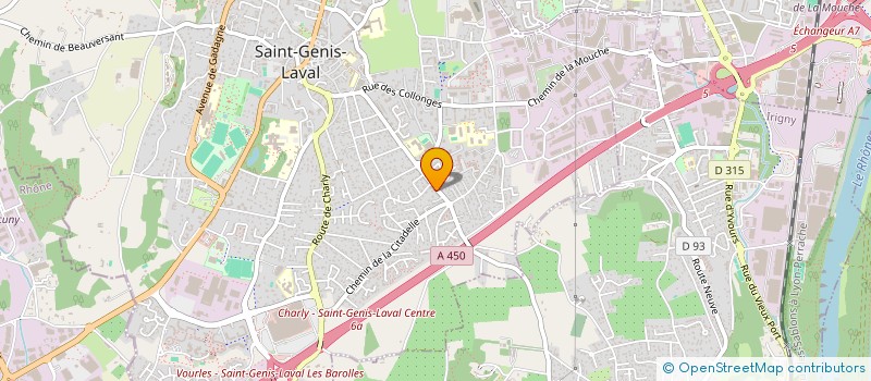 localisation de l'entreprise POUR LE DVPT DE LA CULT à SAINT-GENIS-LAVAL