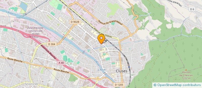 localisation de l'entreprise POUR LE PERSONNEL DE L'EHPAD PARTICULIEREMENT SYMPATHIQUE DE BEATRIX à CLUSES