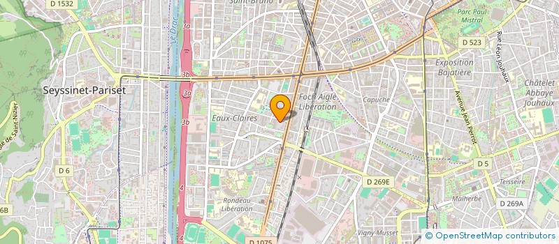 localisation de l'entreprise POUR LES ARTISTES  GRENOBLE