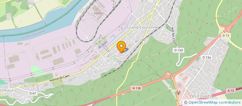 localisation de l'entreprise POUR LES ENFANTS DU MAGHREB 76  GRAND-COURONNE