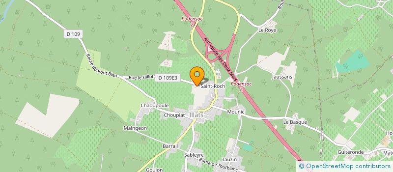 localisation de l'entreprise POUR LES ILLADAIS  ILLATS