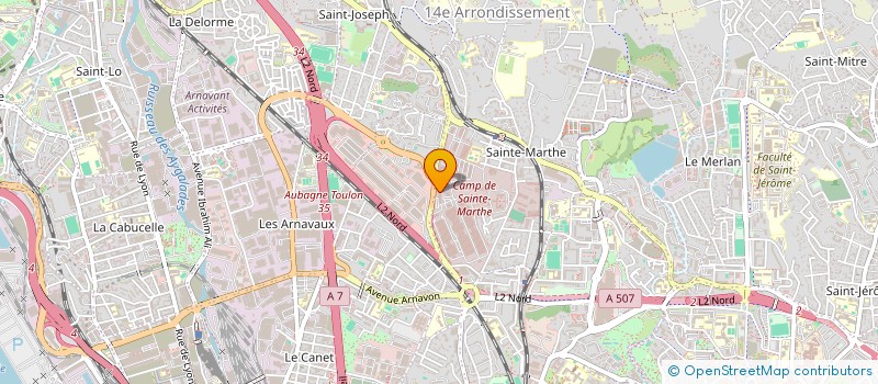 localisation de l'entreprise POUR LES MINOTS DE SAINTE MARTHE  MARSEILLE