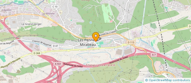 localisation de l'entreprise POUR LES PENNES ! à LES PENNES-MIRABEAU