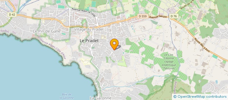 localisation de l'entreprise POUR LES PRADETANS (PLP)  LE PRADET