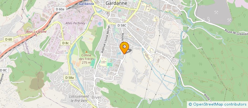 localisation de l'entreprise POUR LES SOINS PALLIATIFS PACA à GARDANNE