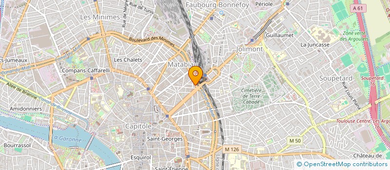 localisation de l'entreprise POUR LIER ACTION ENTRE CITE ENTREPRISE  TOULOUSE