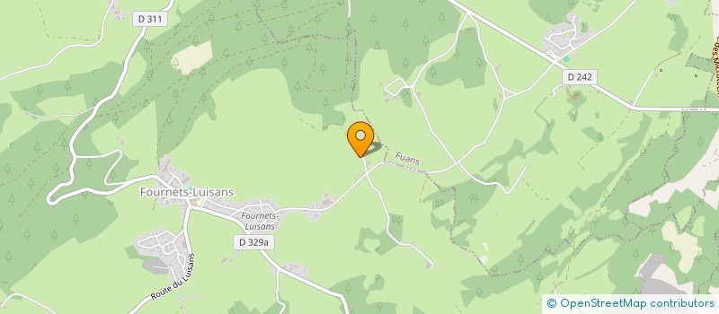 localisation de l'entreprise POUR LOUIS MILLE FOIE MERCI  FOURNETS-LUISANS