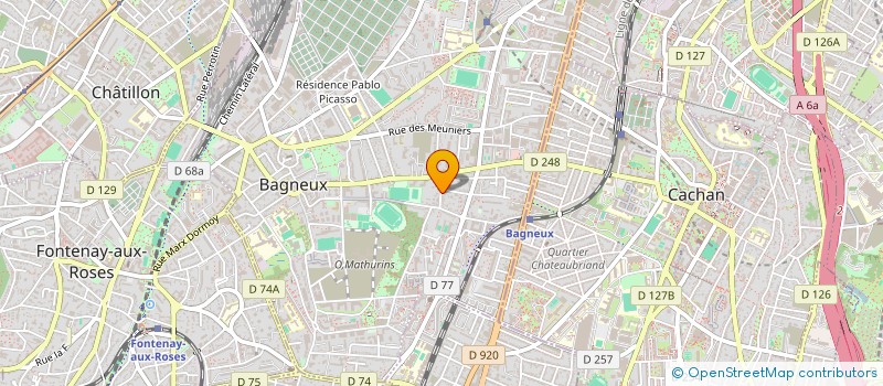 localisation de l'entreprise POUR MEMOIRE à BAGNEUX