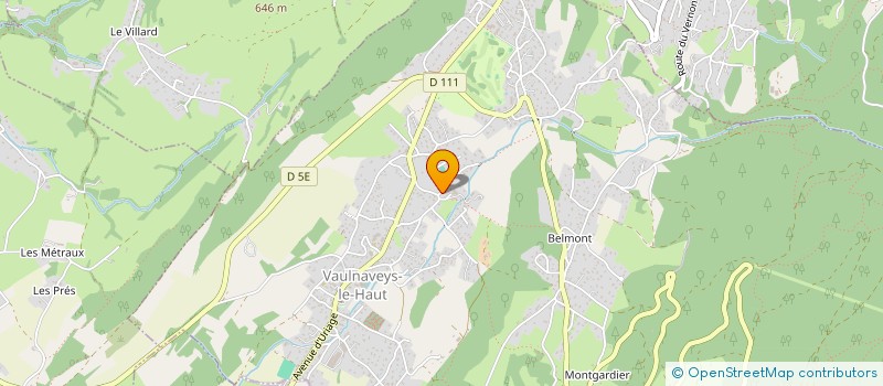 localisation de l'entreprise POUR QUE VIVE LA BOSNIE  VAULNAVEYS-LE-HAUT