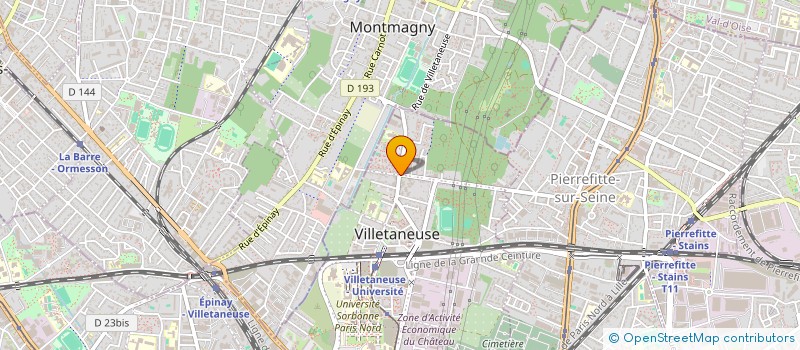localisation de l'entreprise POUR QUI POUR QUOI PRODUCTION (PK2) à VILLETANEUSE