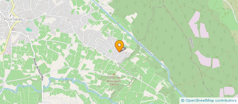 localisation de l'entreprise POUR SOA  POURRIERES