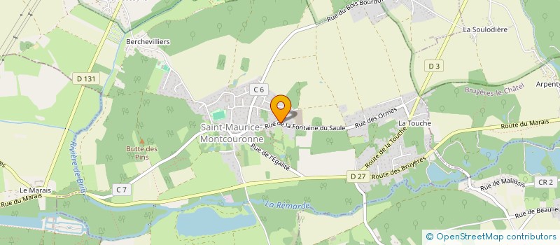 localisation de l'entreprise POUR TOI DU MONDE  SAINT-MAURICE-MONTCOURONNE