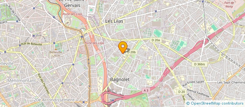 localisation de l'entreprise POUR TOUS LES CHANTS  BAGNOLET