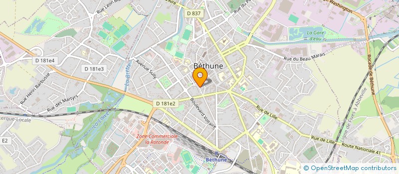 localisation de l'entreprise POUR UN AUTRE REGARD à BETHUNE